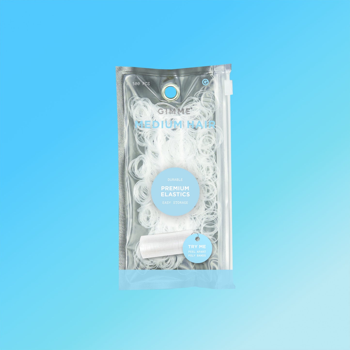 Elastic Hair Bands - Clear 500PC