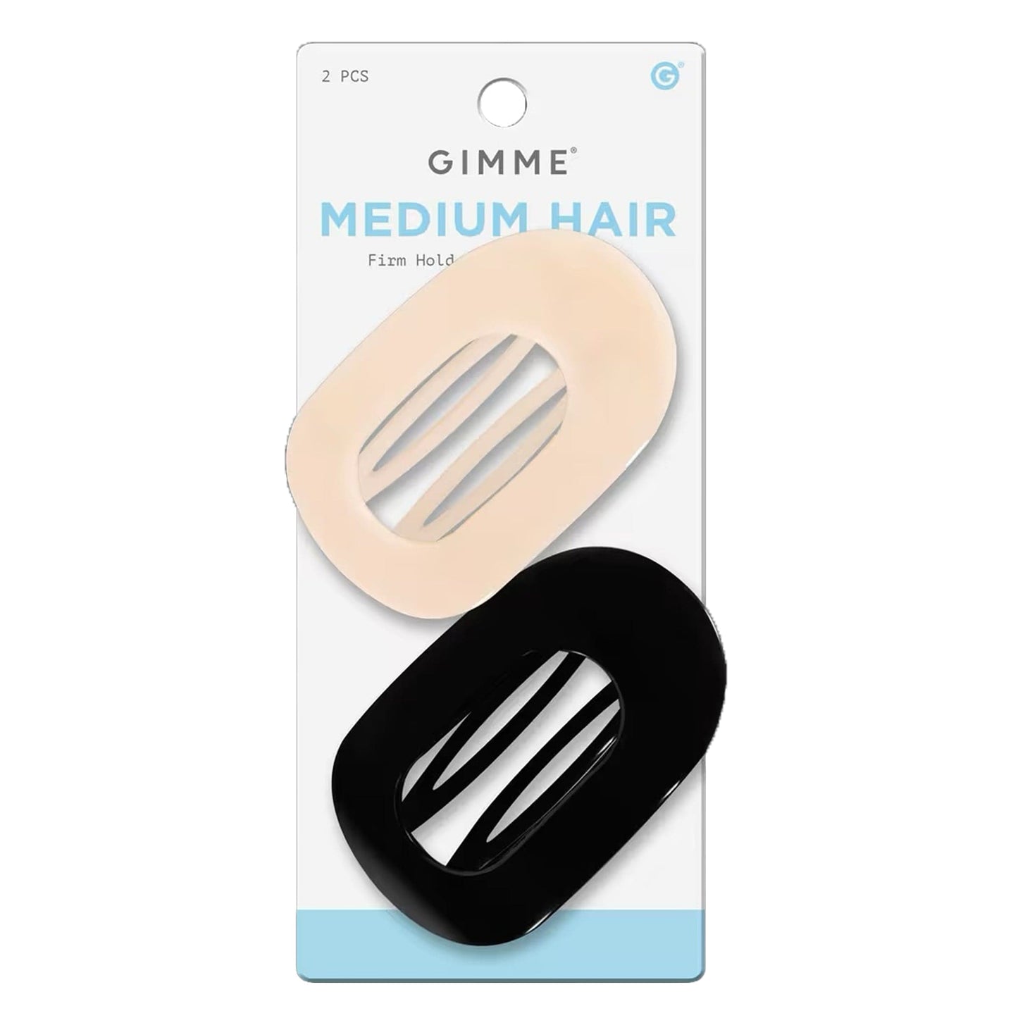 Lay Flat Claw Clip Duo - Black & Cream