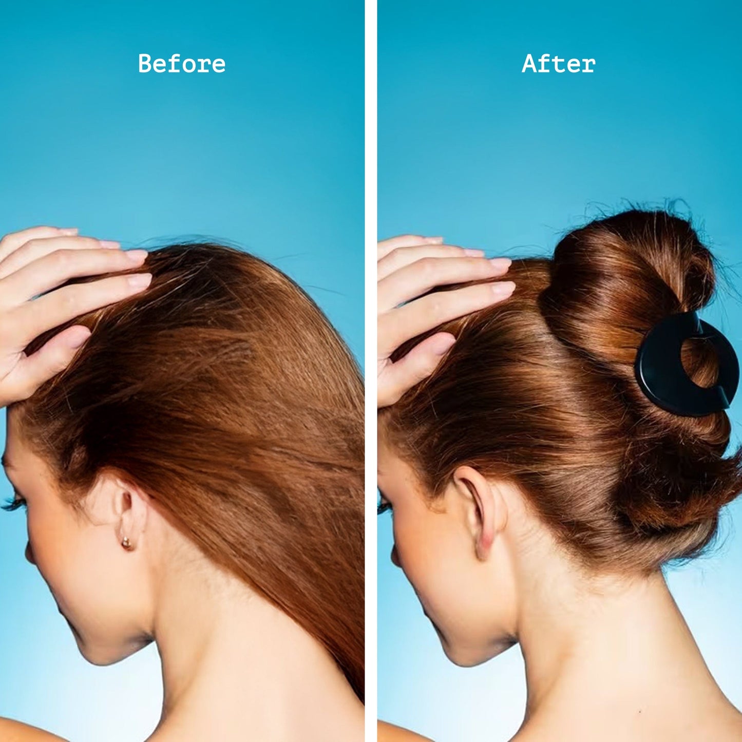 Lay Flat Claw Clip Duo - Black & Cream