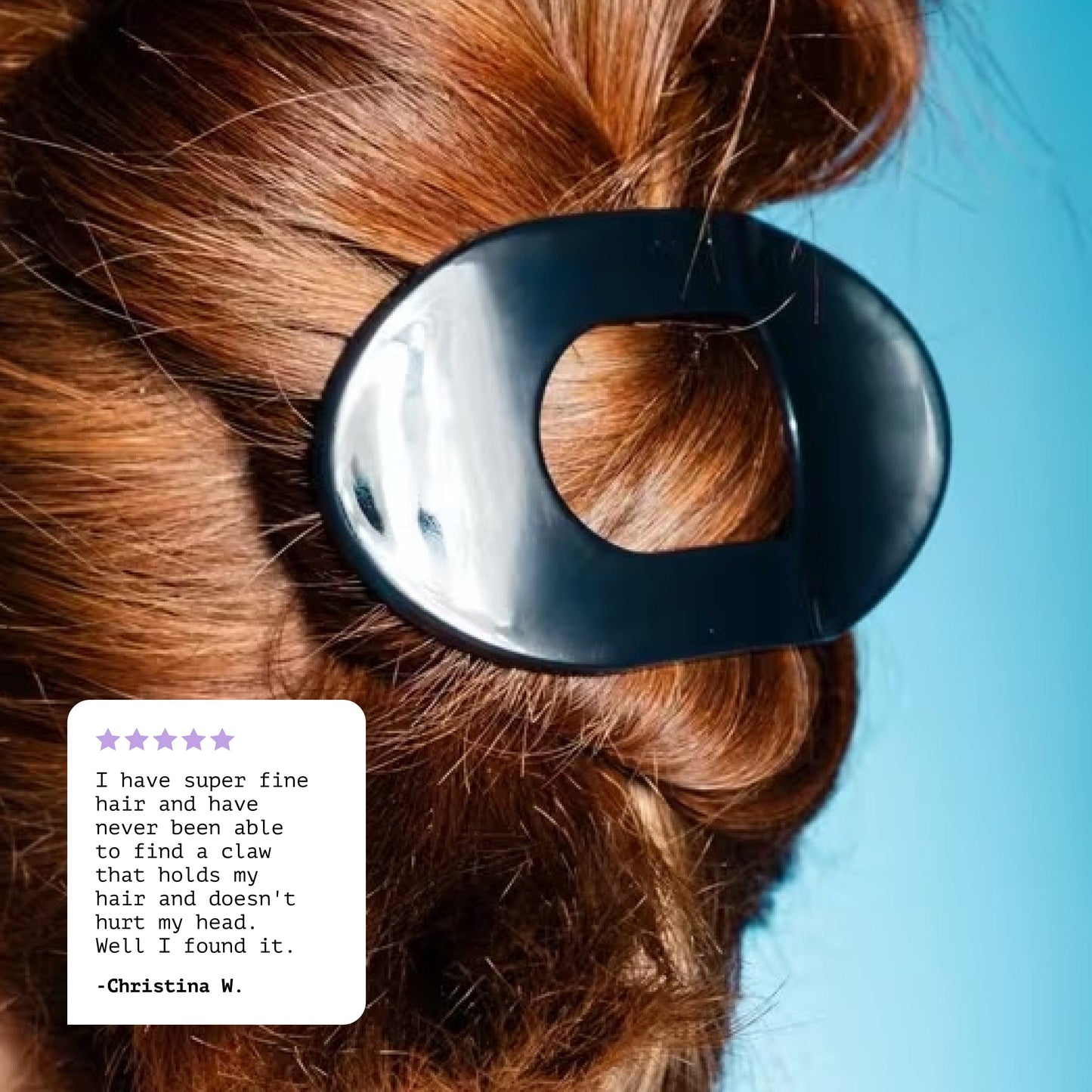 Lay Flat Claw Clip Duo - Black & Cream