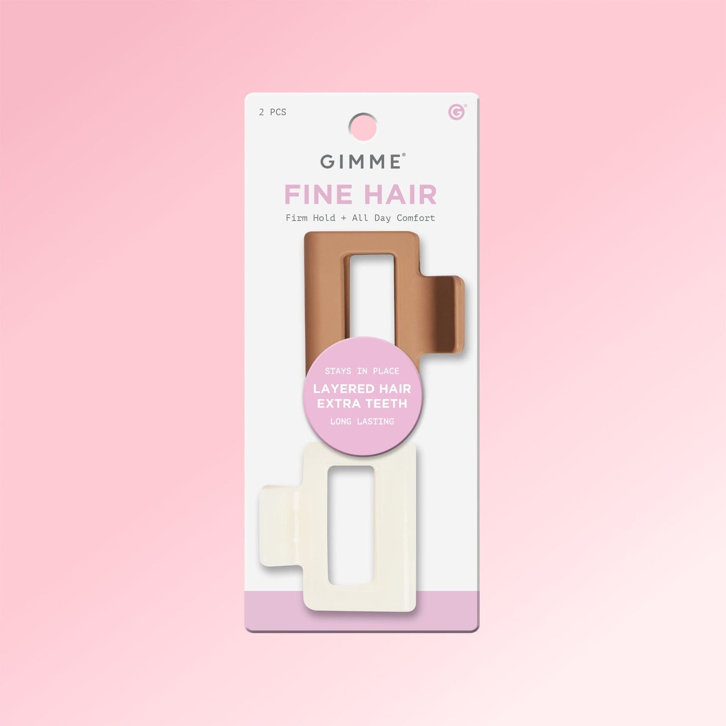 Square Claw Clip Duo