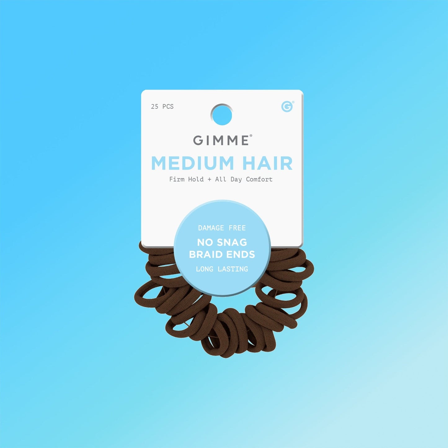Braid Ends Mini Hair Bands 25ct
