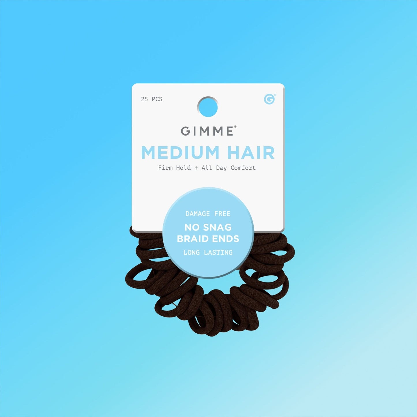 Braid Ends Mini Hair Bands 25ct