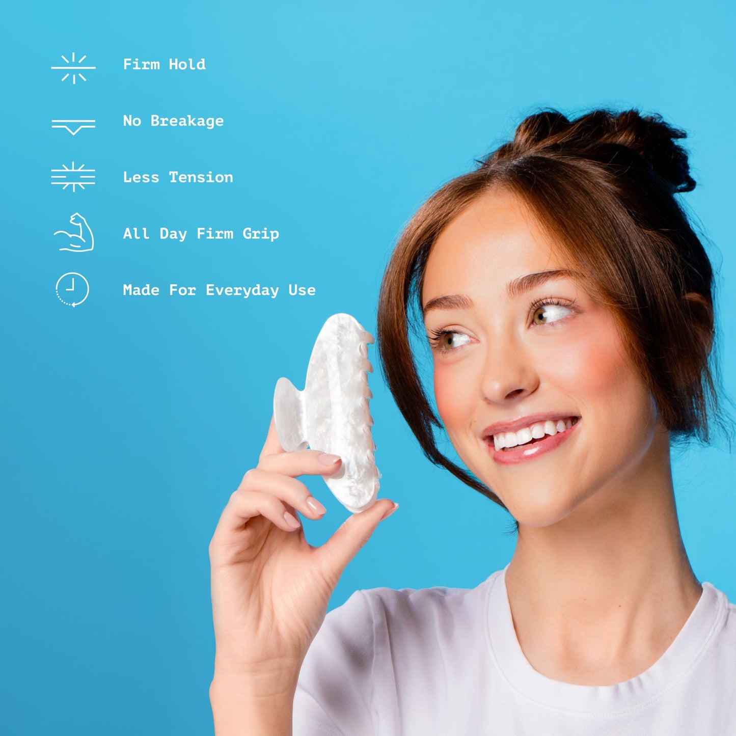 Fashion Claw Clip - Pearl Acrylic