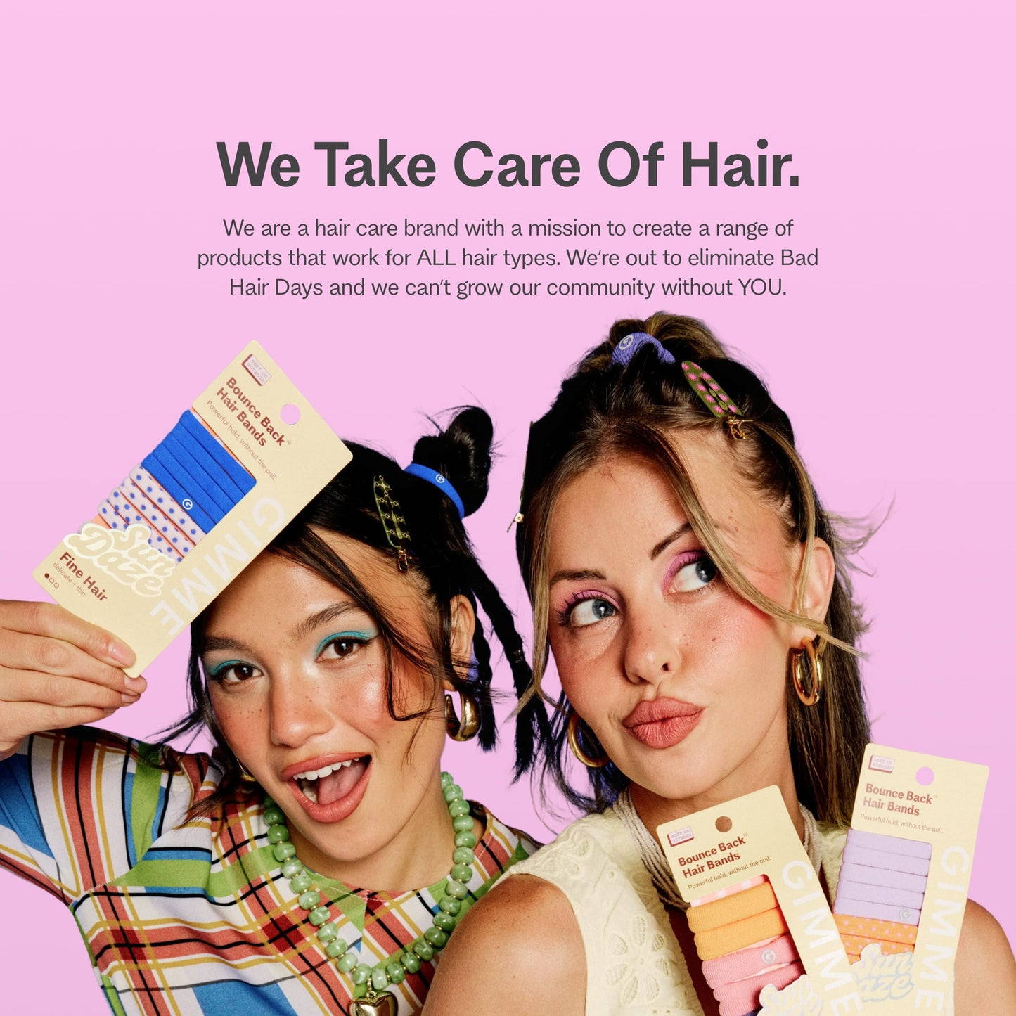 Bounce Back Hair Bands - Fine - Cobalt Crush