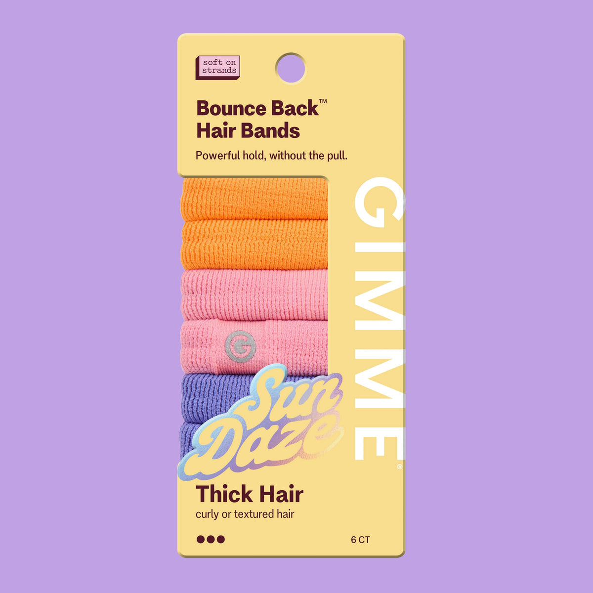 Bounce Back Hair Ties For Thick or Curly Hair