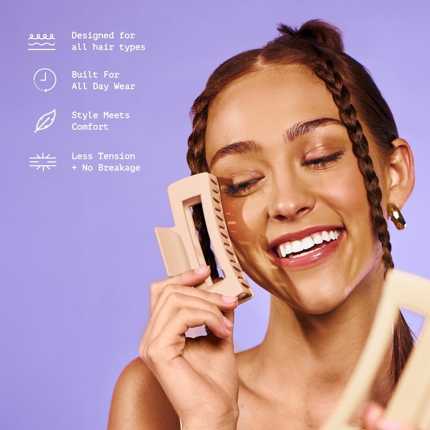 Rectangle Claw Clip Duo - Thick Hair