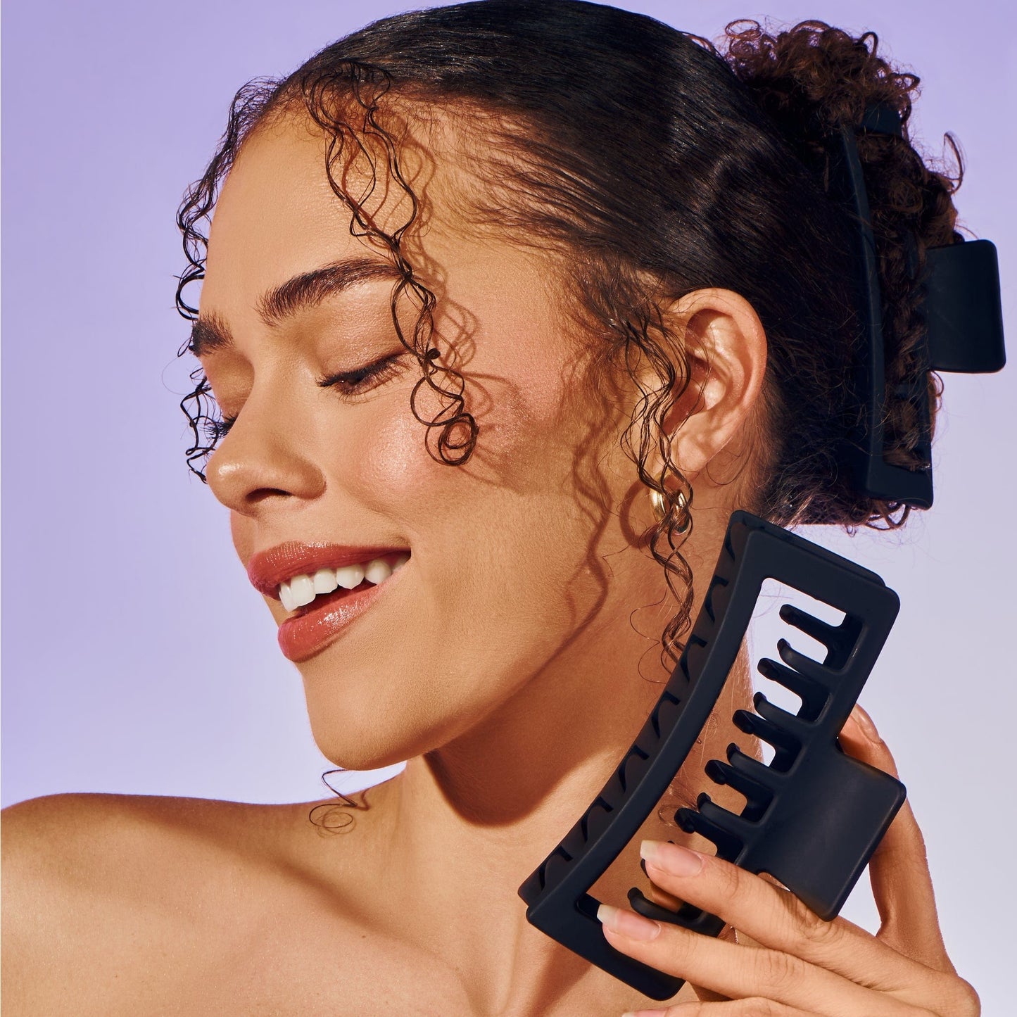 Rectangle Double Teeth Claw Clip Duo