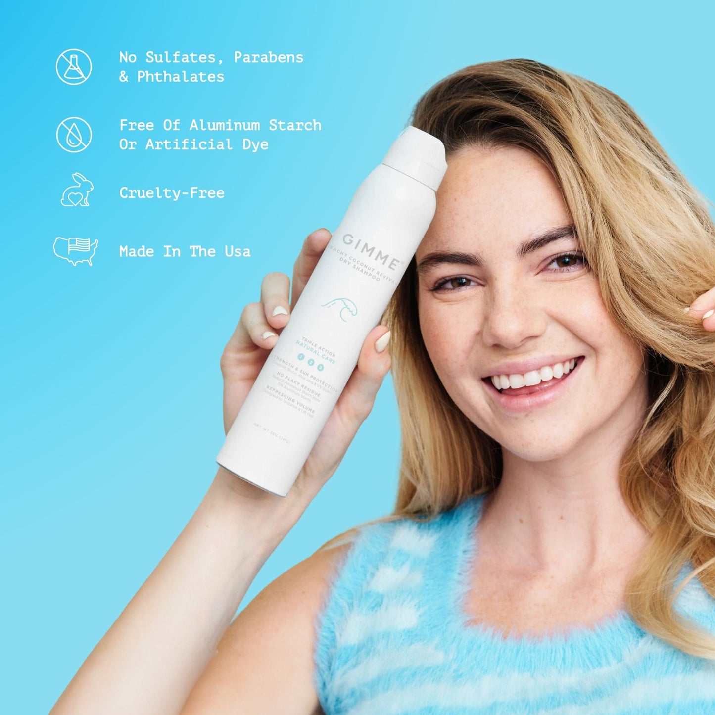 Dry Shampoo - Beachy Revival Coconut 3-Pack