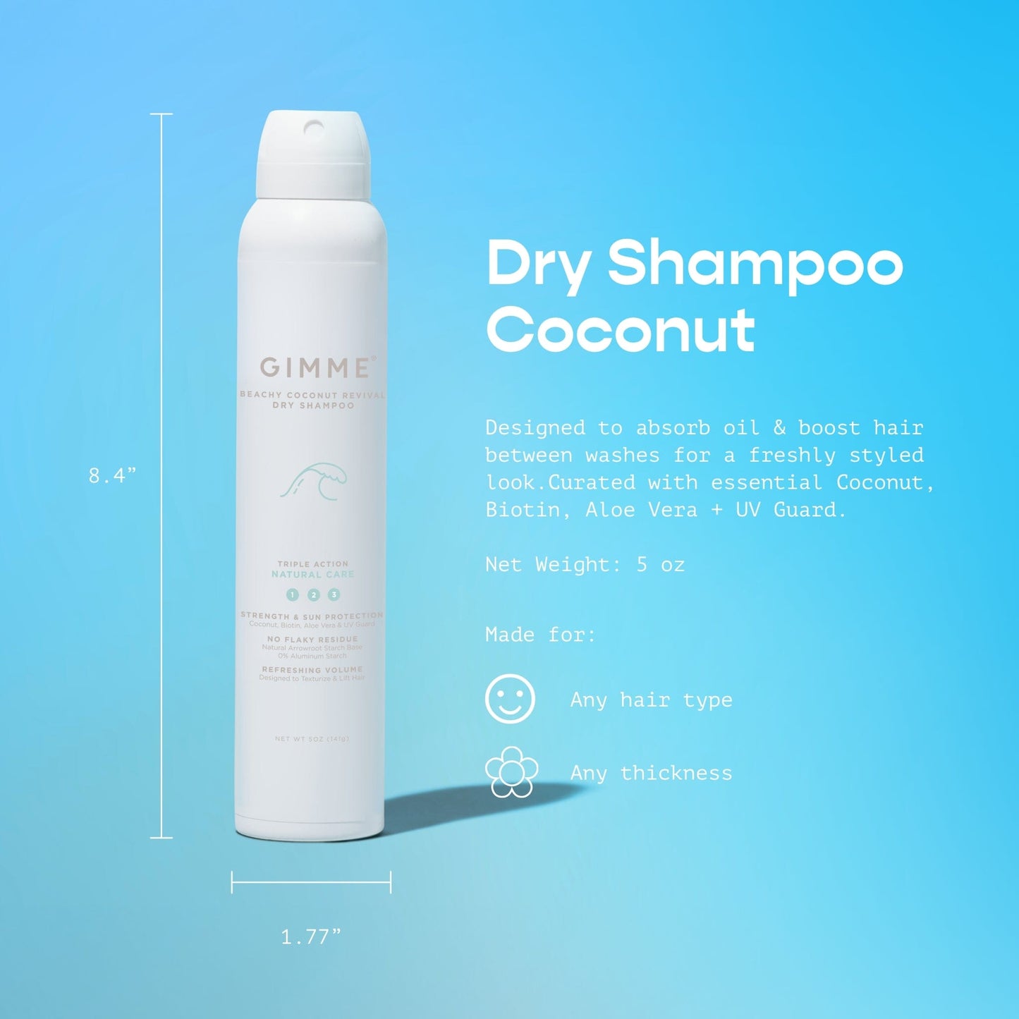Dry Shampoo - Coconut Beachy Revival