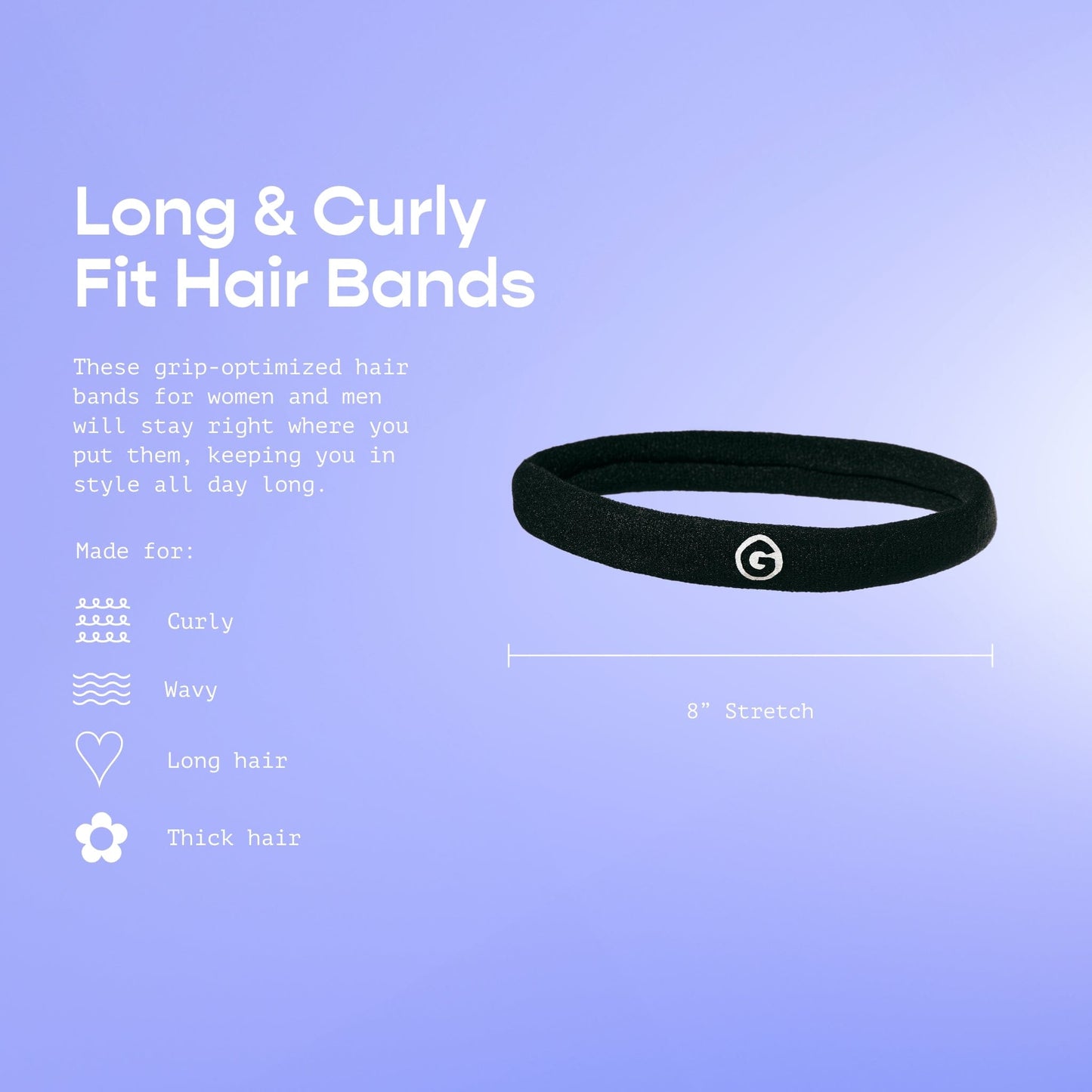 Long & Curly Fit Hair Bands