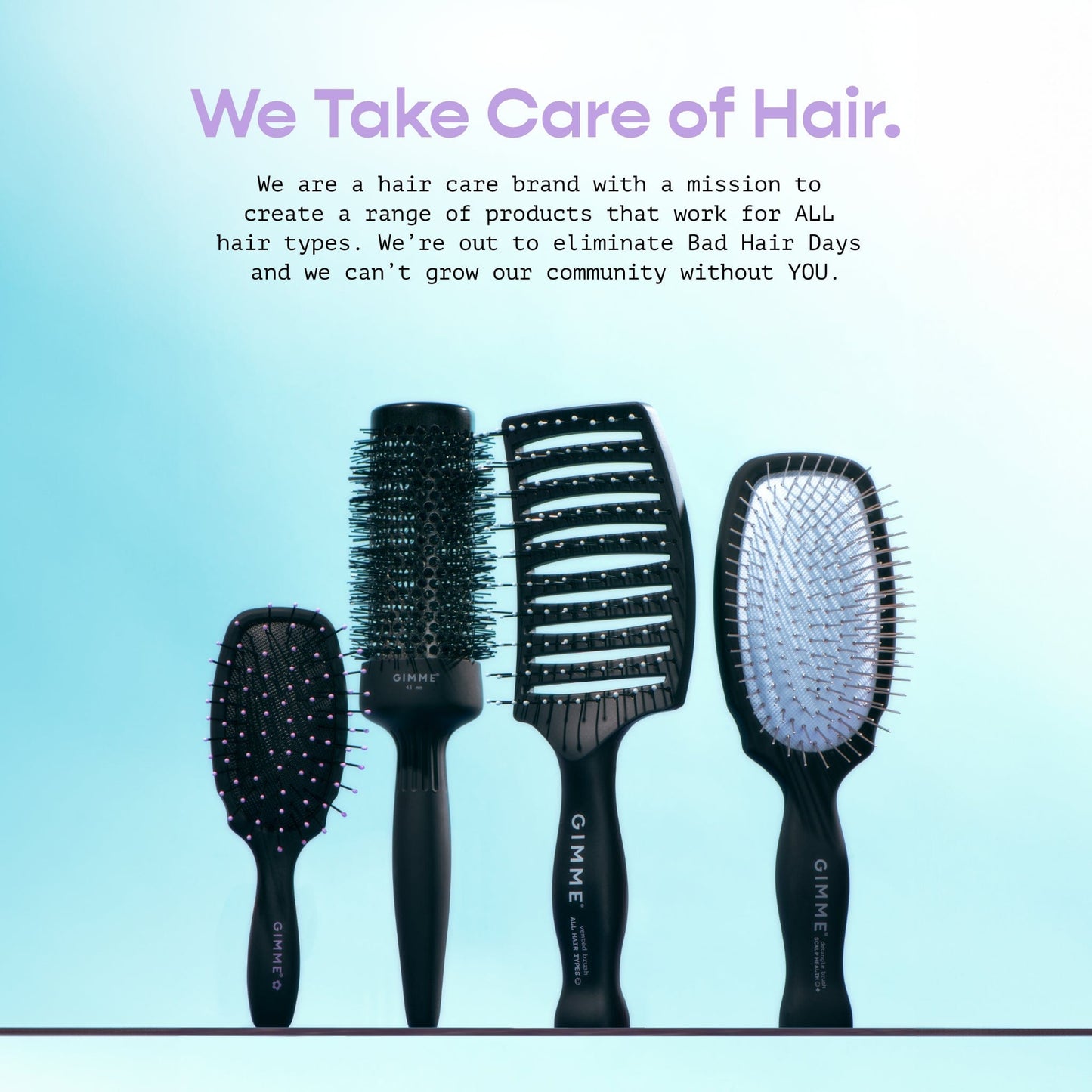 Metal Bristle Brush For Most Hair Types