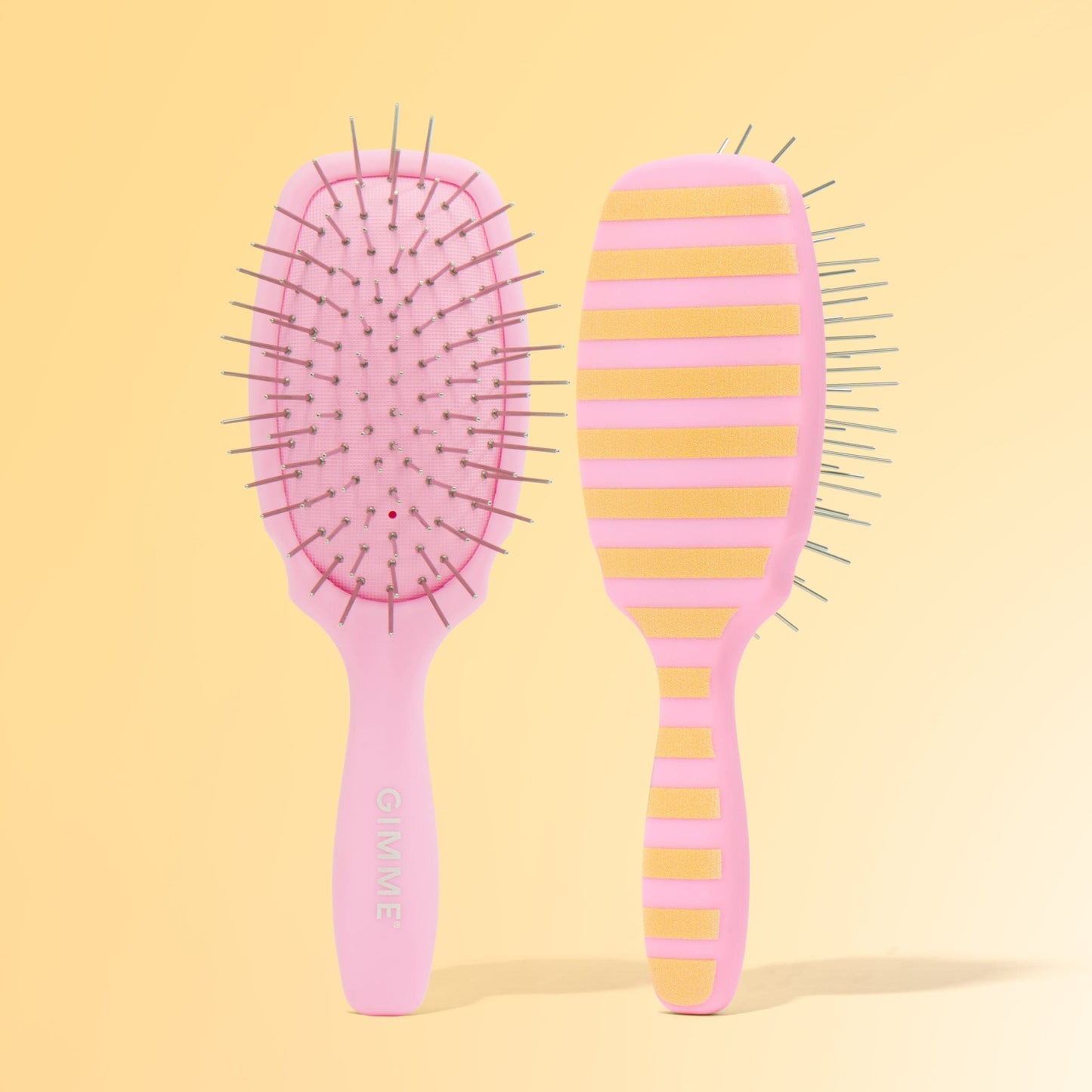 🎁 Mini Metal Bristle Brush For Most Hair Types- Summer Stripe (100% off)