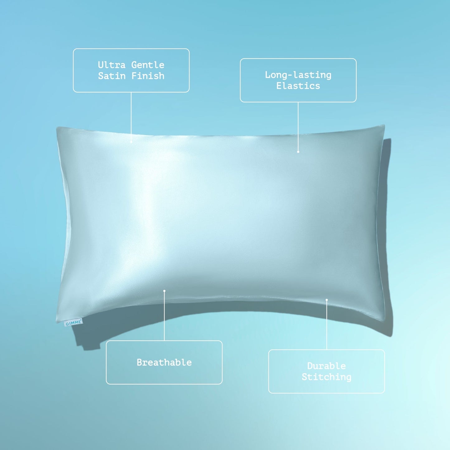 Satin Pillowcase - Queen (White)