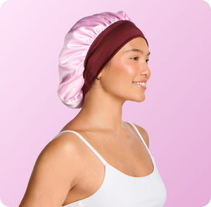 Sweet Dreams Satin Sleep Bonnet for Fine Hair - 1 Count, Pink