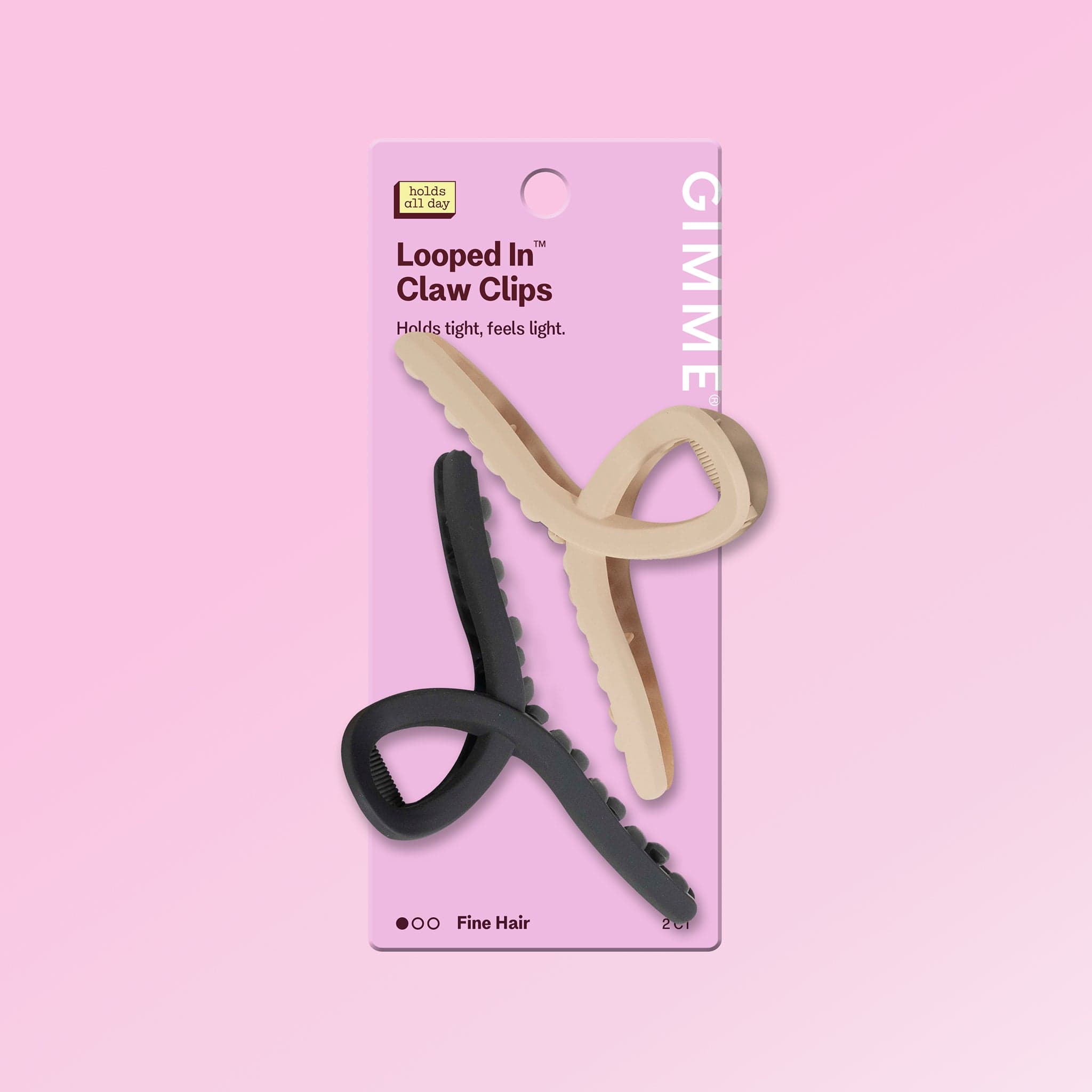 Loop Claw Clip Duo - Black & Tan – GIMME Beauty