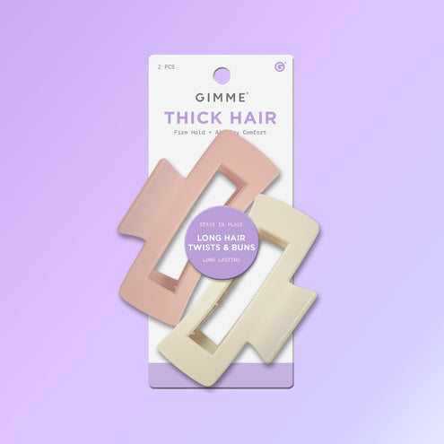 Rectangle Claw Clip Duo - Thick Hair