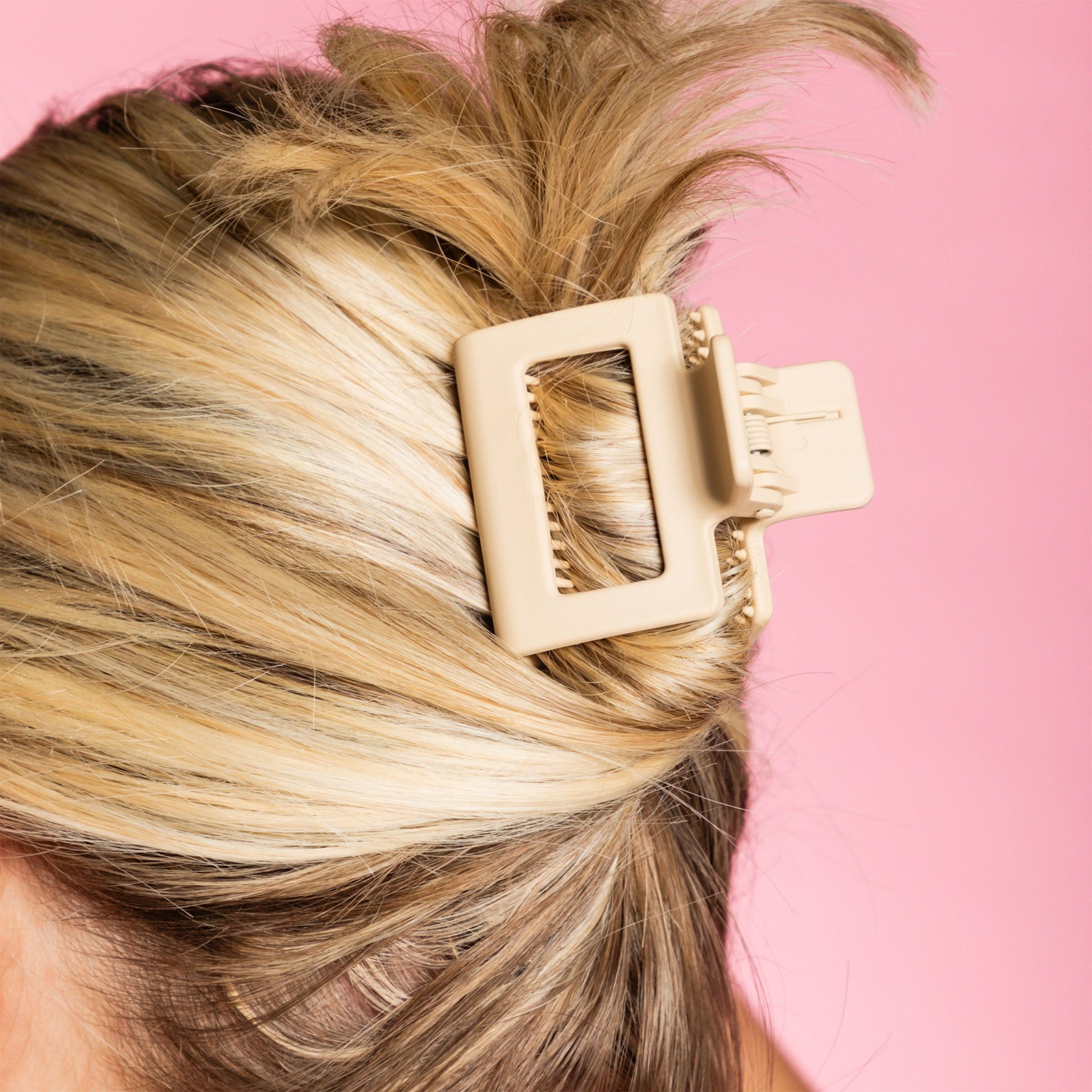 Locked In Square Claw Clips For Fine or Thinner Hair - Tortoise & Tan by Gimme Beauty