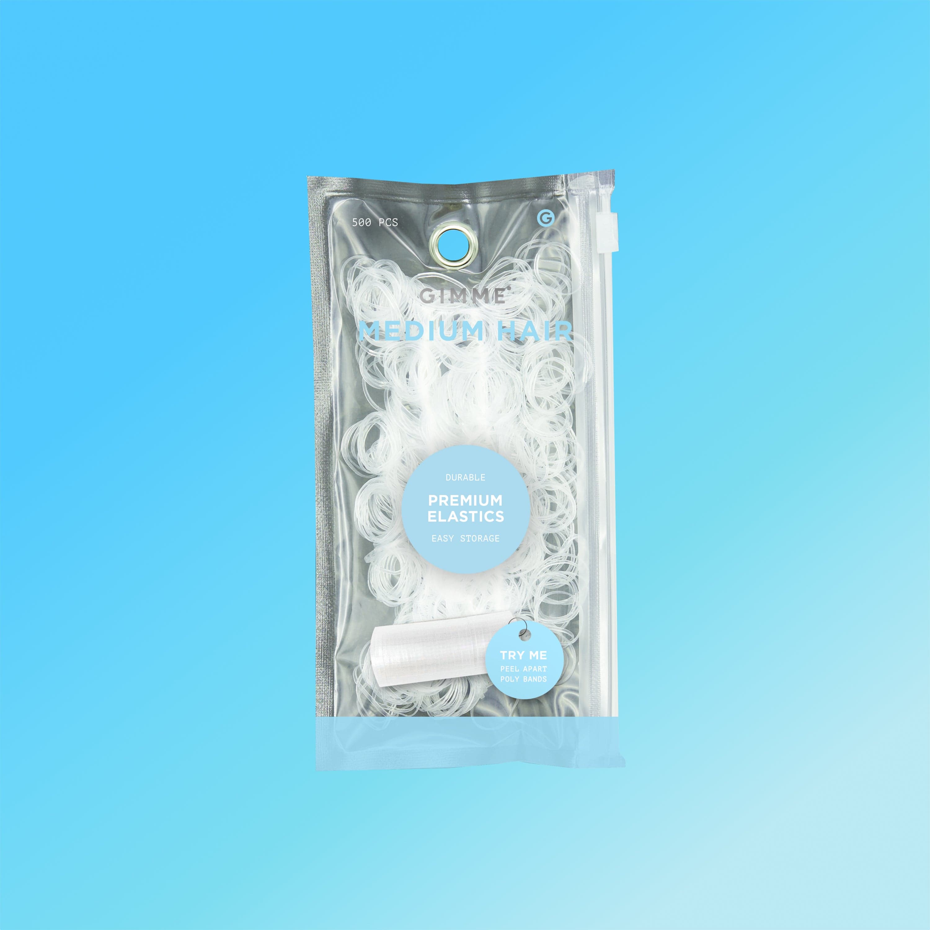clearヘアゴム Clear Elastic Hair Bands – 500 Count | Gimme Beauty – GIMME Beauty