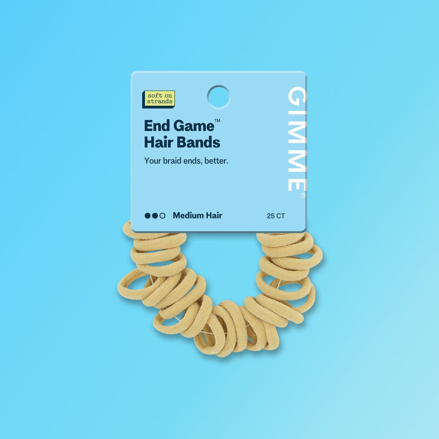 Braid End Hair Bands 25ct