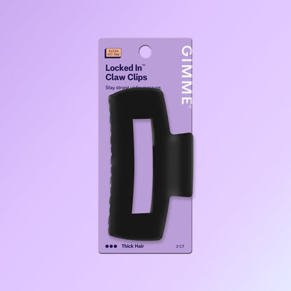 Locked In Large Claw Clip For Thick or Curly Hair