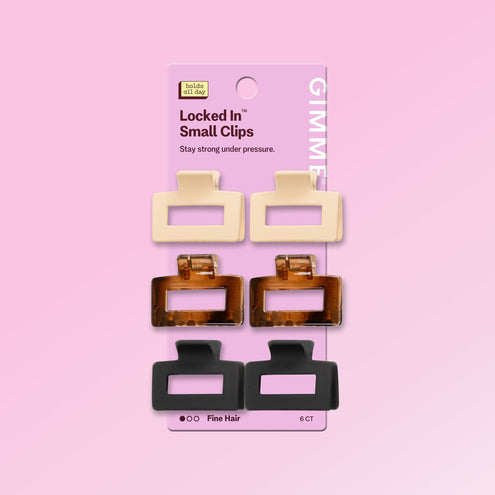 Square Claw Clips - Assorted Colors