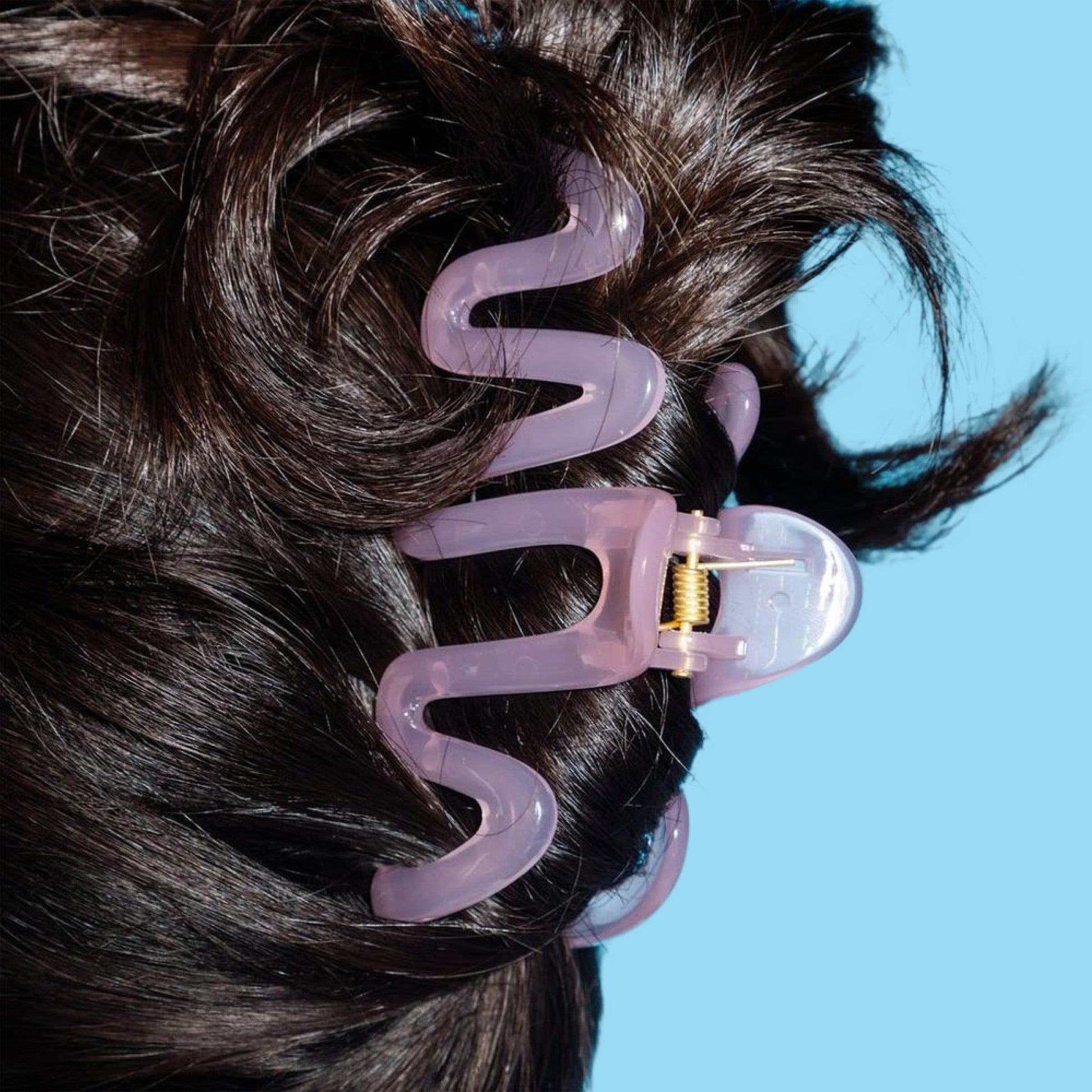 Squiggle Claw Clip Duo - White & Pink by Gimme Beauty