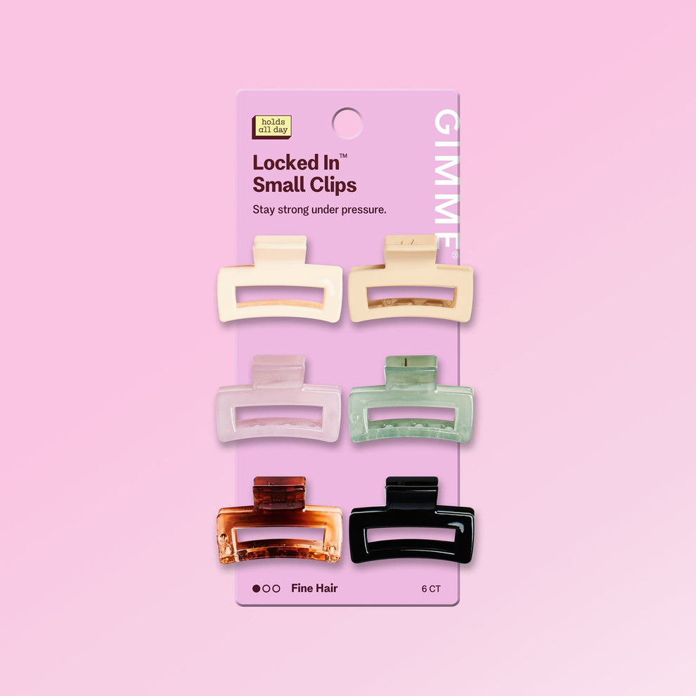 Mini Rectangle Claw Clips – Secure Mini Hold | Gimme Beauty – GIMME Beauty
