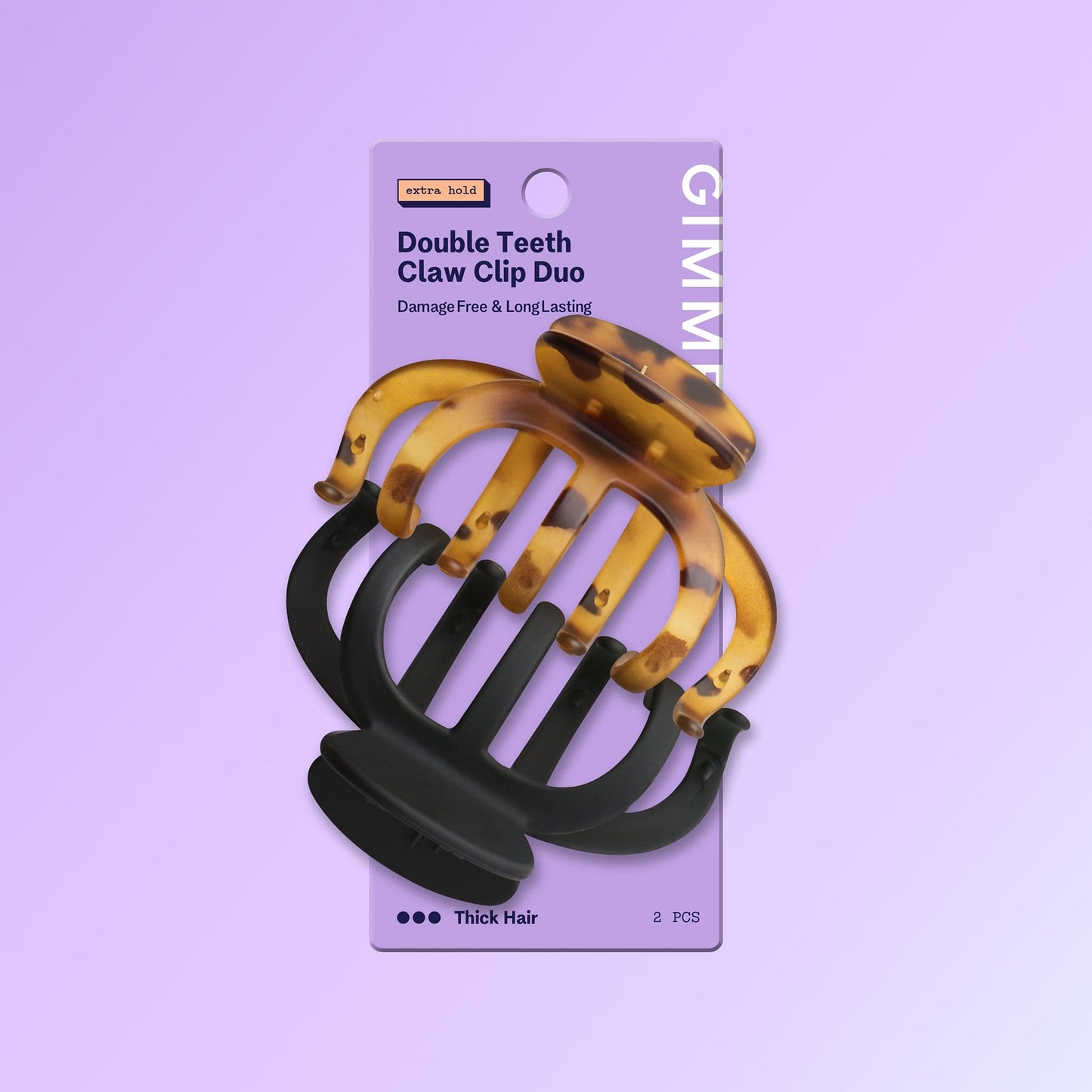 Thick & Curly Claw Clip Claw Duo