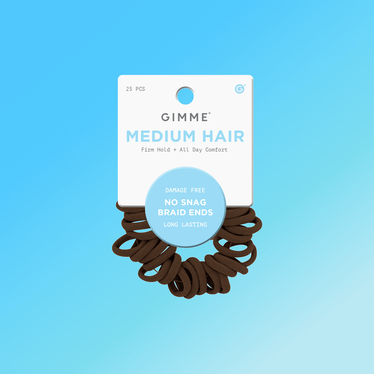 Braid End Hair Bands 25ct