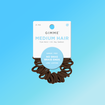 Braid End Hair Bands 25ct