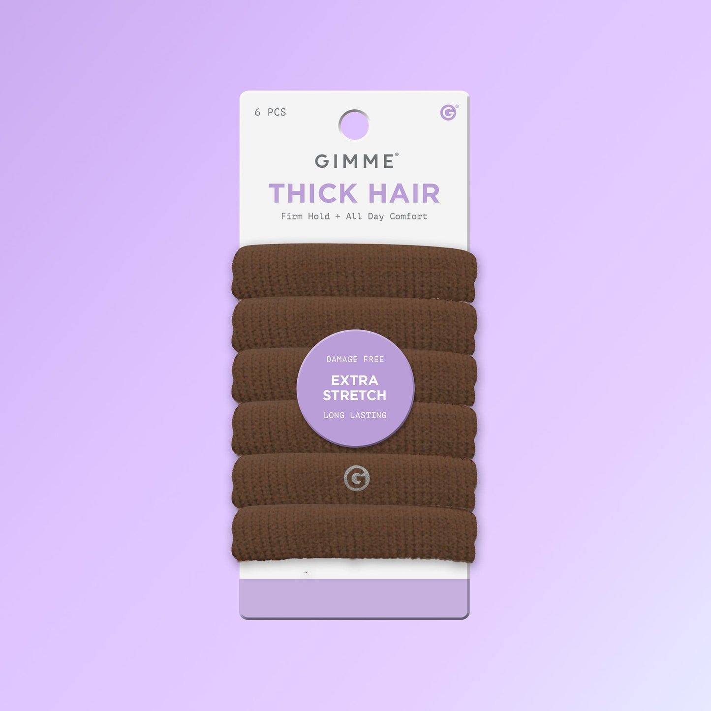 Thick Fit Hair Bands 6PC