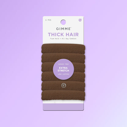 Thick Fit Hair Bands 6PC