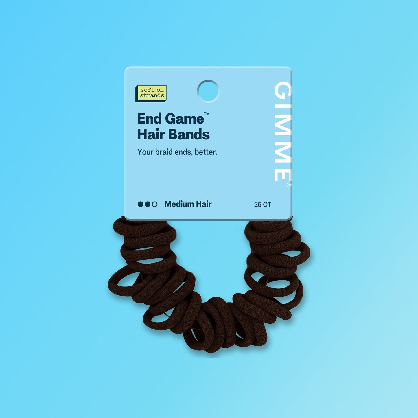 Braid End Hair Bands 25ct