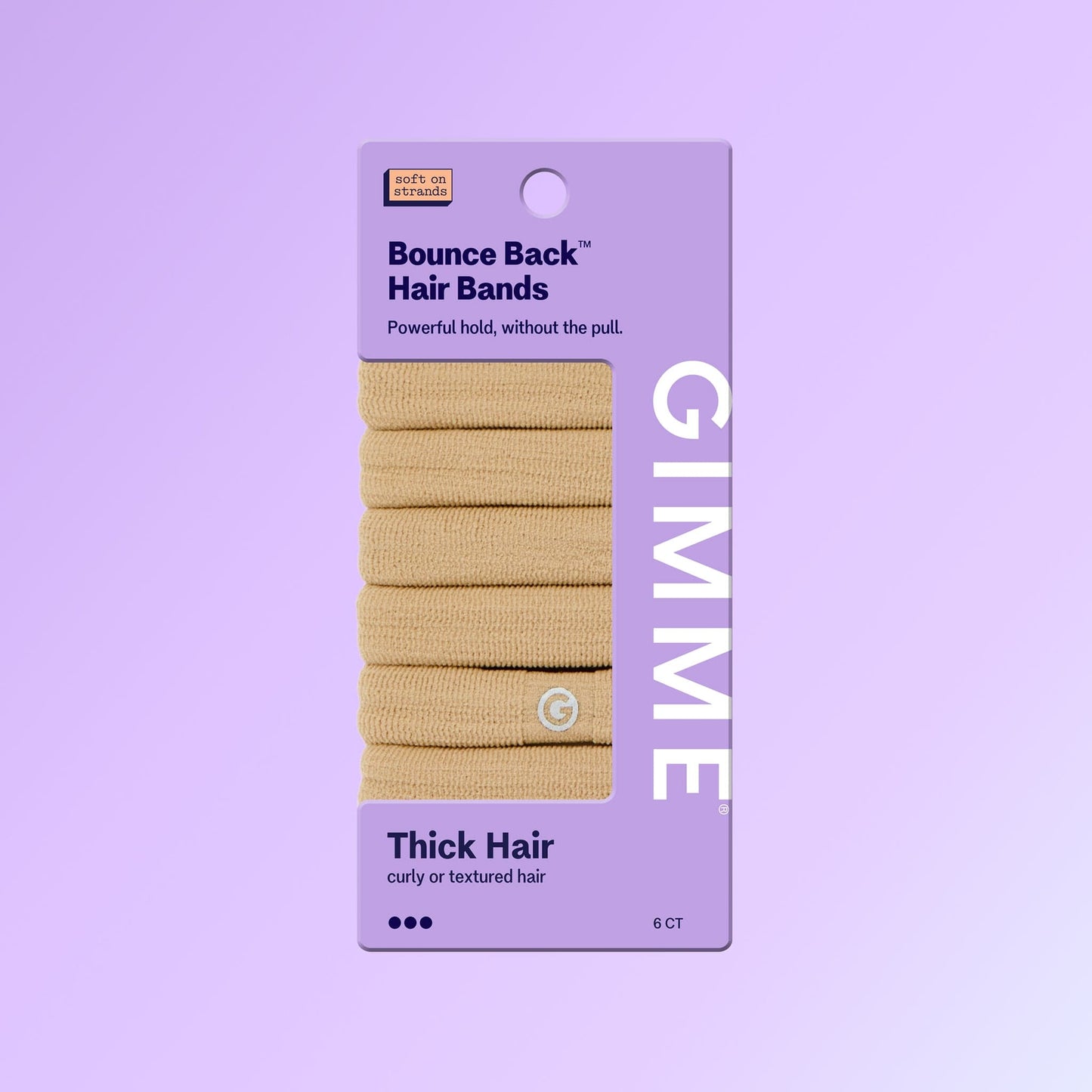 Thick Fit Hair Bands 6PC