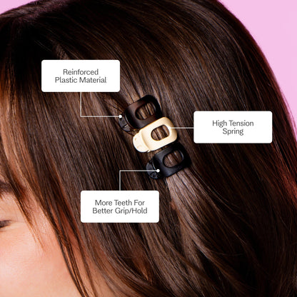 Mini Lay Flat Claw Clip Set