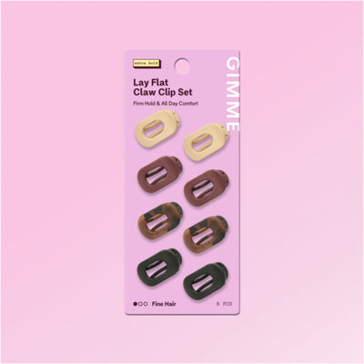 Mini Lay Flat Claw Clip Set