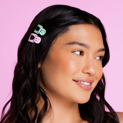 Small Lay Flat Claw Clip Set - 6 Count