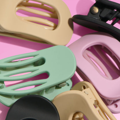 Small Lay Flat Claw Clip Set - 6 Count