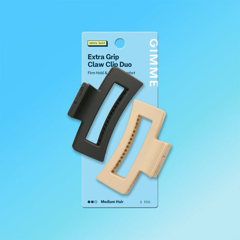 Rectangle Extra Grip Claw Clip Duo