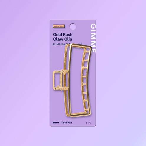 Gold Rush Metal Claw Clip