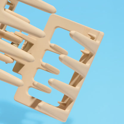 Square Double Teeth Claw Clip Duo