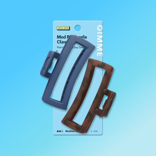 Mod Rectangle Claw Clips For Most Hair Types