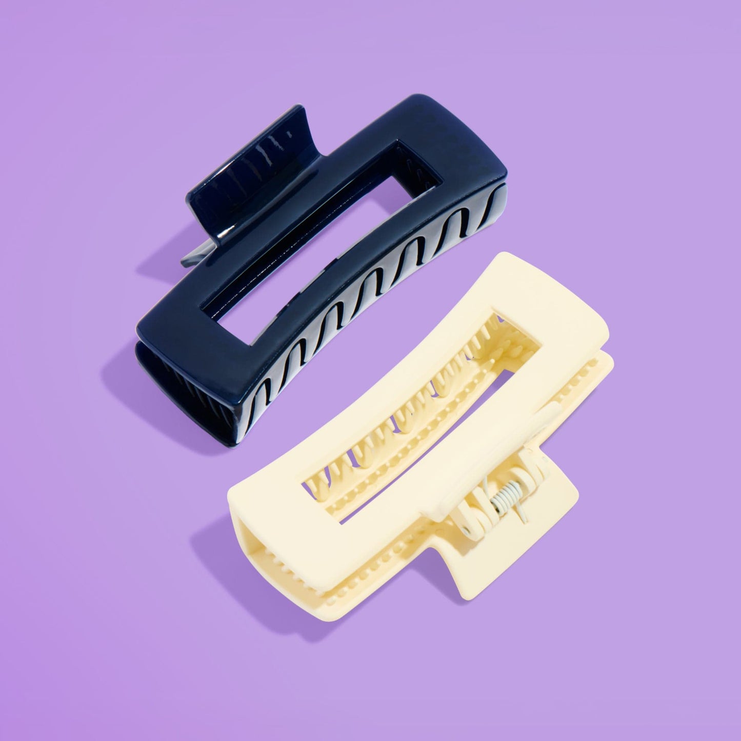 Rectangle Extra Grip Claw Clip Duo - Thick Hair