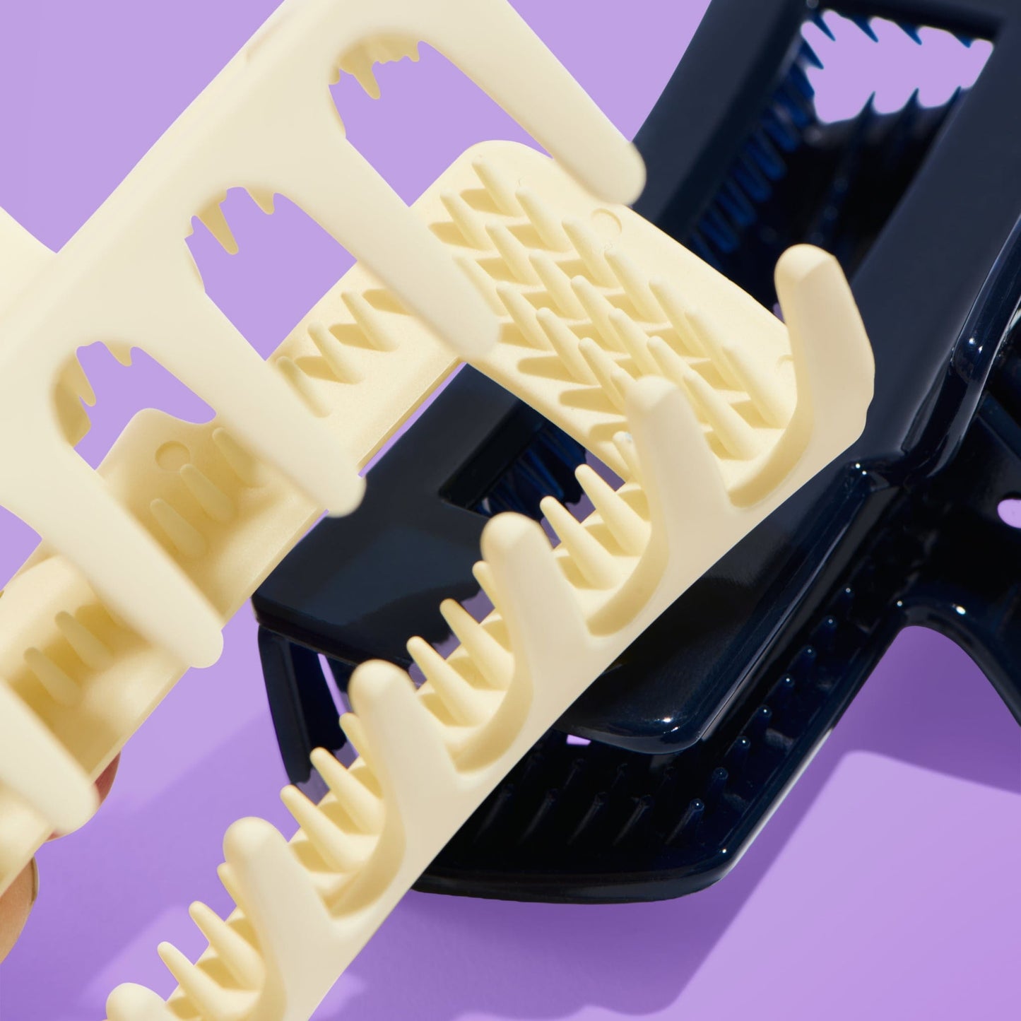 Rectangle Extra Grip Claw Clip Duo - Thick Hair