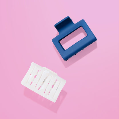 Square Extra Grip Claw Clip Duo- Fine Hair