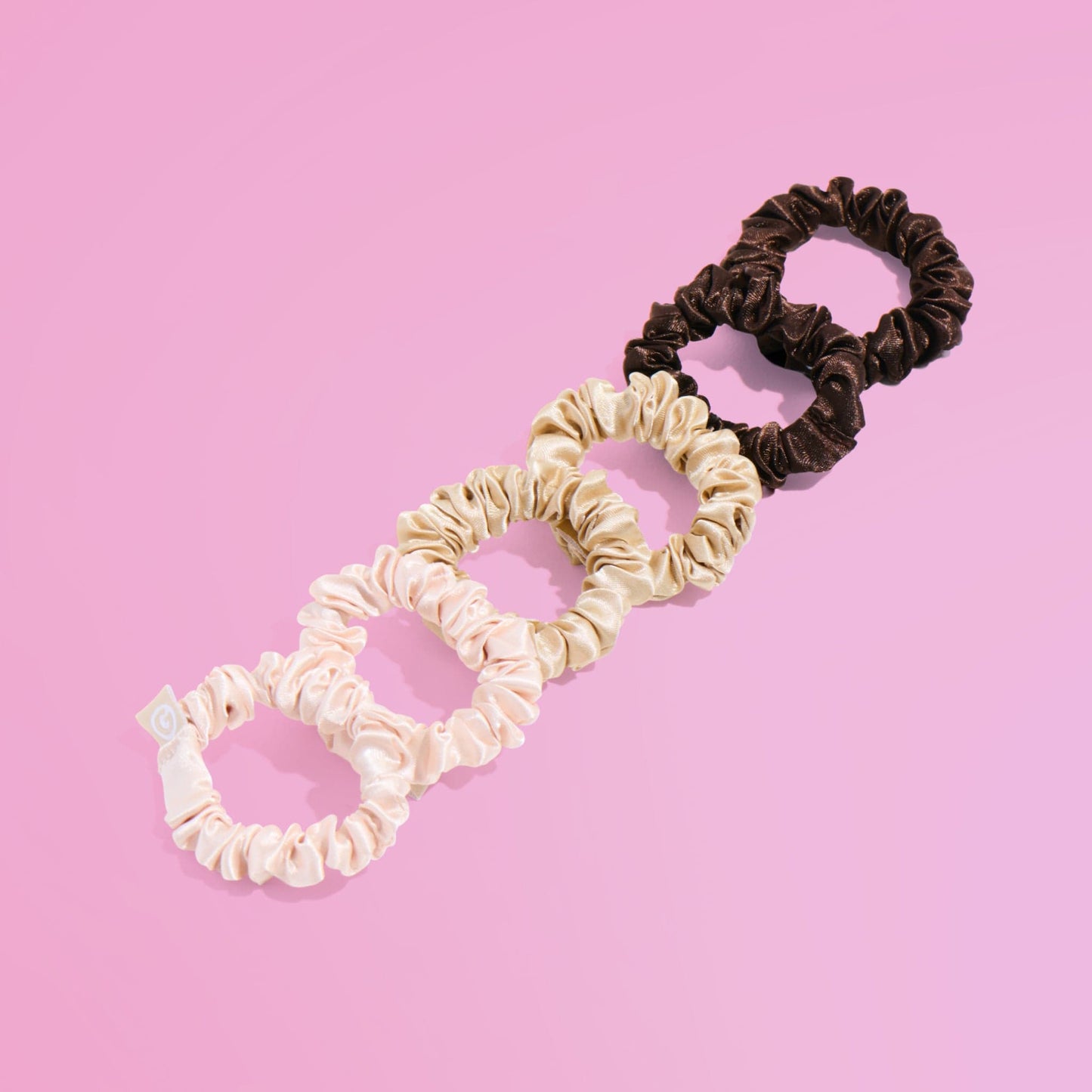 Slim Satin Hair Scrunchies