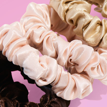 Slim Satin Hair Scrunchies