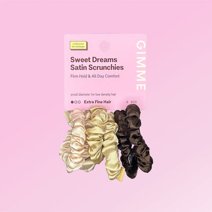 Slim Satin Hair Scrunchies