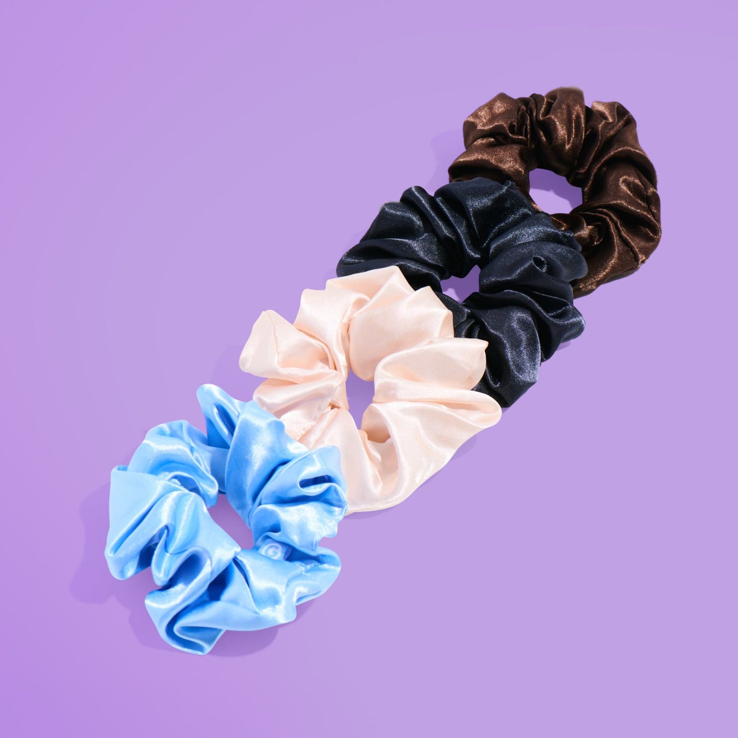 Large Satin Hair Scrunchies